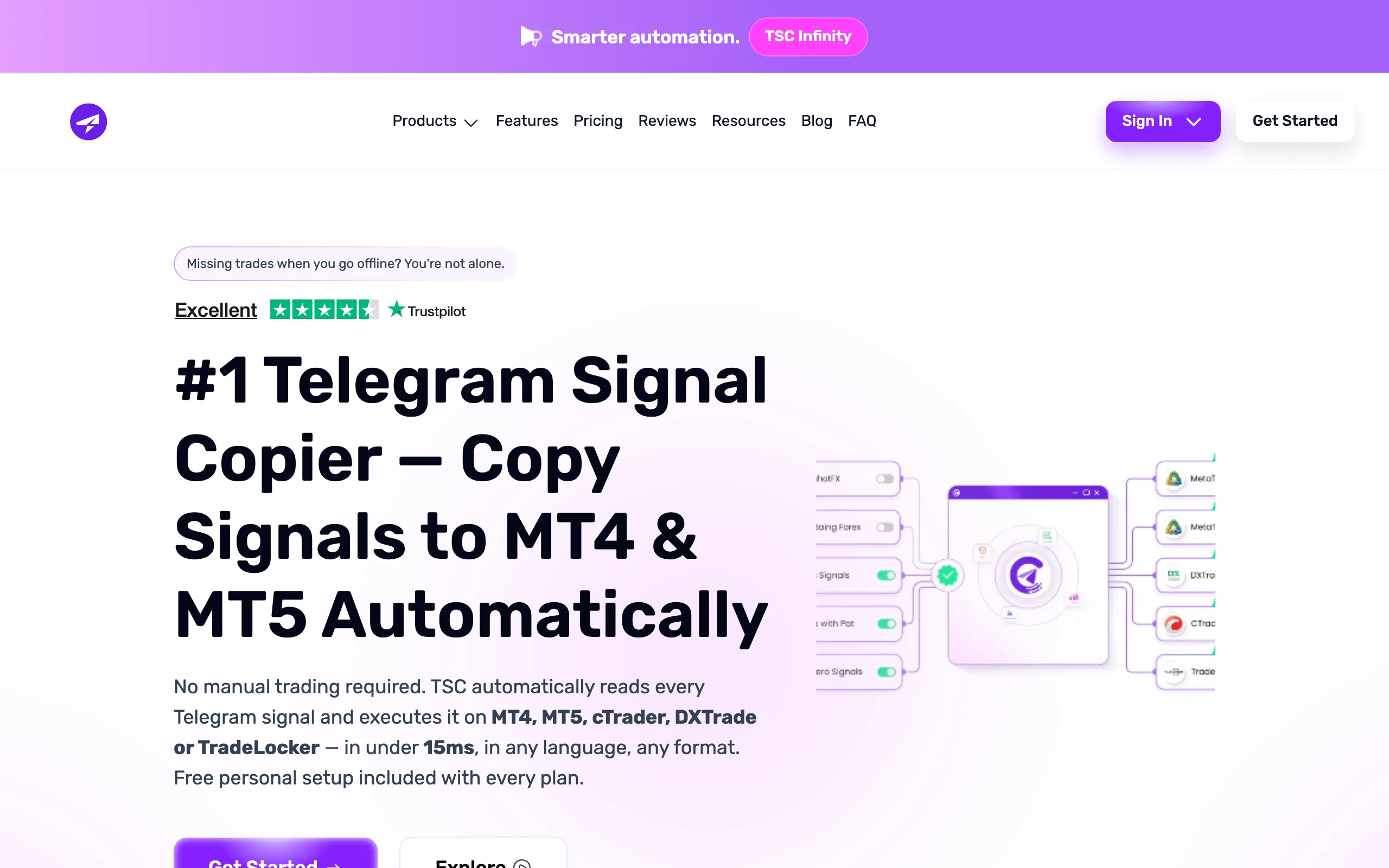 Telegram Signal Copier screenshot